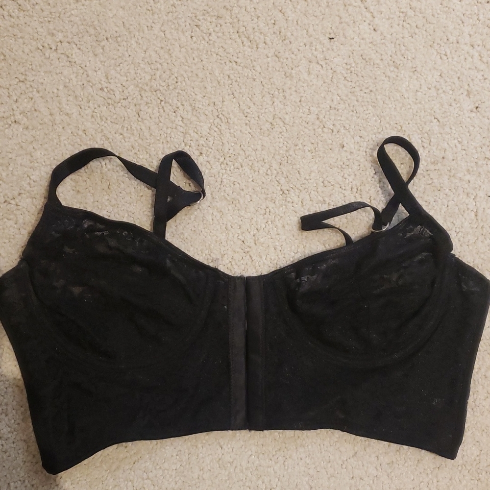 Silence + Noise Black Lace Bralette